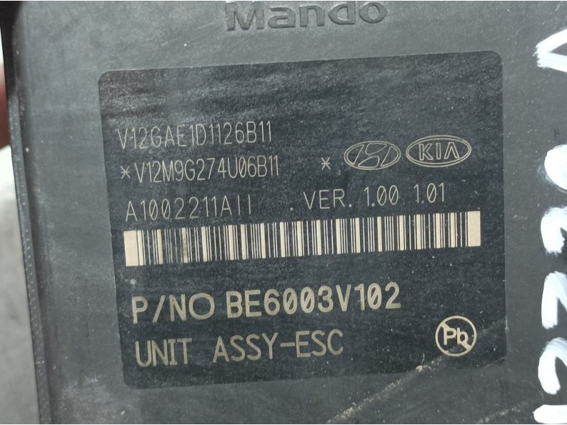 Recambio de abs para kia rio (yb) drive referencia OEM IAM 58920H8200  MANDO