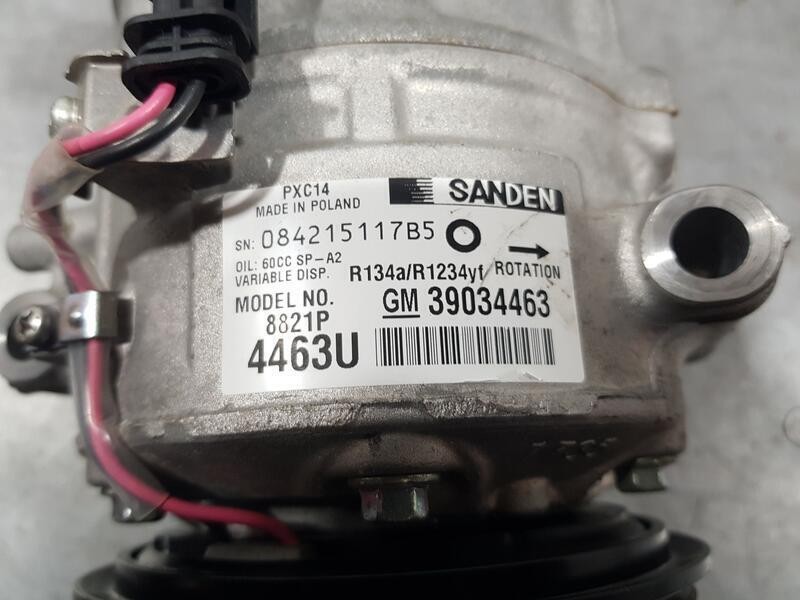 Recambio de compresor aire acondicionado para opel astra k sports tourer excellence start/stop referencia OEM IAM 39034463 SANDE