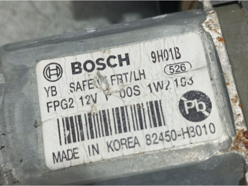 Recambio de elevalunas delantero izquierdo para kia rio (yb) drive referencia OEM IAM 82450H8010 F00S1W2103 ELECTRICO 6 PINS BOS