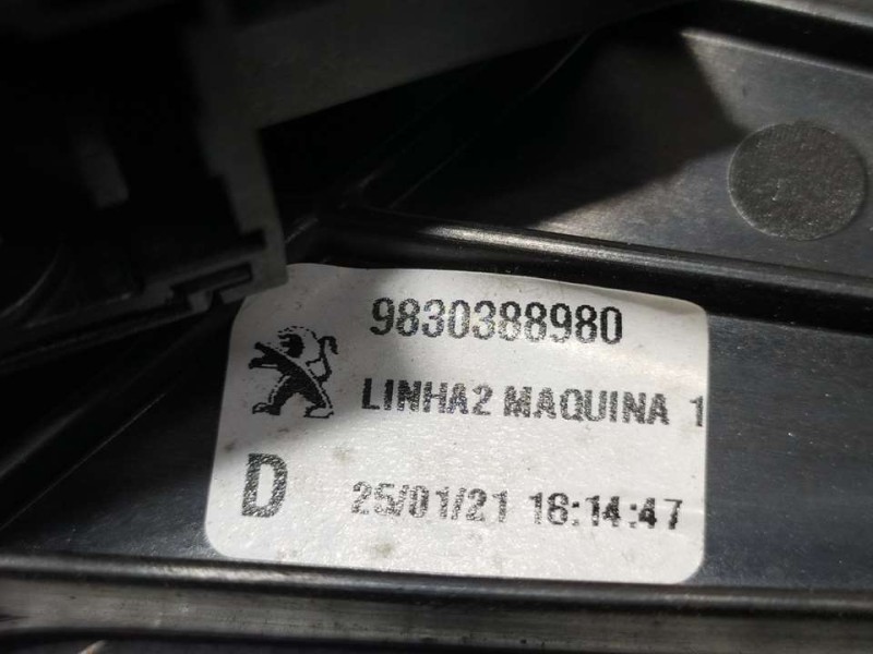 Recambio de elevalunas trasero derecho para peugeot 5008 gt line 1.5 hdi 130 cv referencia OEM IAM 9830388980  ELECTRICO 6 PINES
