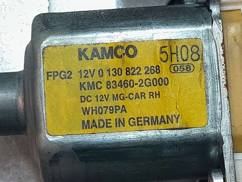 Recambio de elevalunas trasero derecho para kia magentis active referencia OEM IAM 0130822268 2 PINS ELECTRICO