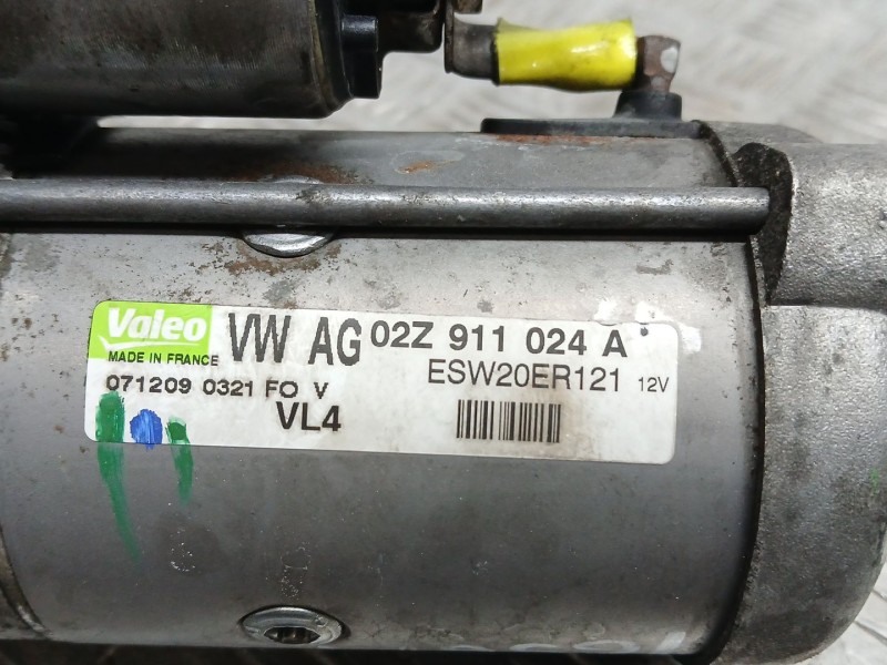 Recambio de motor arranque para audi a3 (8p1) 1.6 tdi referencia OEM IAM 02M911024A VALEO ESW20ER121