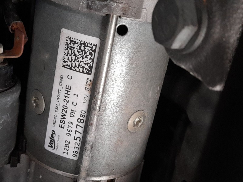 Recambio de motor arranque para peugeot 208 ii (ub_, up_, uw_, uj_) 1.5 bluehdi 100 referencia OEM IAM 9832577880 ESW2021HE VALE