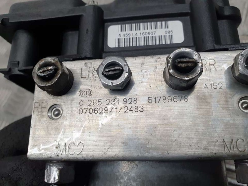 Recambio de abs para fiat bravo (198) 1.9 dynamic multijet referencia OEM IAM 51789678 0265231928 BOSCH