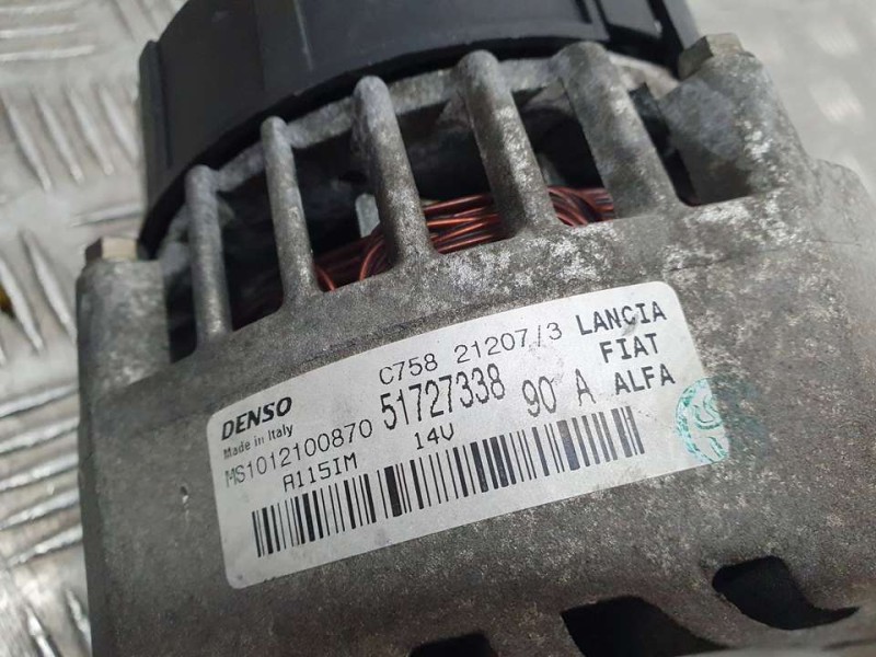 Recambio de alternador para fiat bravo (198) 1.9 dynamic multijet referencia OEM IAM 51727338 MS1012100870 DENSO