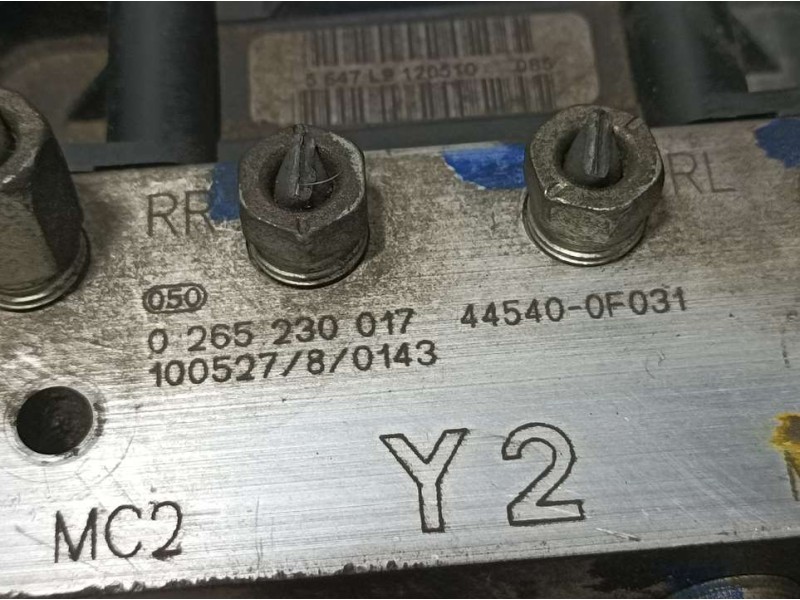 Recambio de abs para toyota verso active referencia OEM IAM 445400F031 0265230017 BOSCH