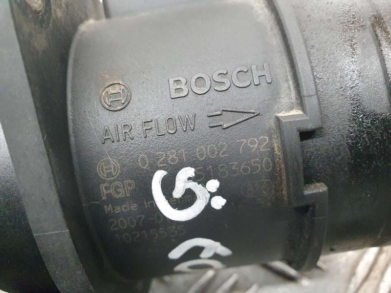 Recambio de caudalimetro para fiat bravo (198) 1.9 dynamic multijet referencia OEM IAM 5183650 0281002792 BOSCH