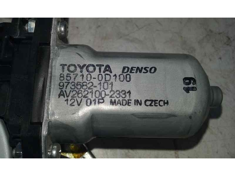 Recambio de elevalunas delantero derecho para toyota yaris active referencia OEM IAM  6 PINS ELECTRICO