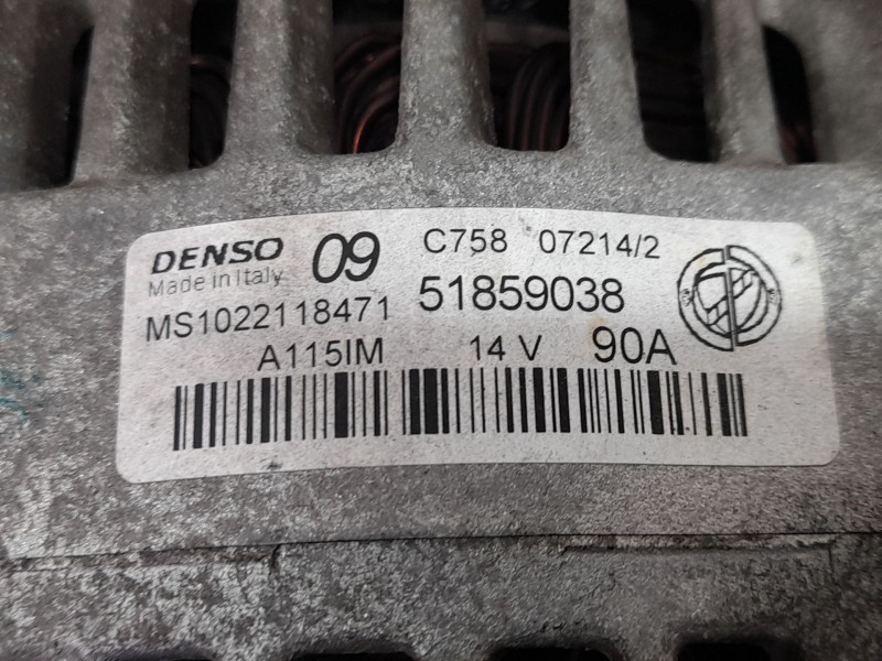 Recambio de alternador para fiat 500 c (312_) 1.2 (312cxa1a, 312axa1a) referencia OEM IAM 51859038  