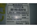 Recambio de sistema navegacion gps para toyota yaris active referencia OEM IAM 1350007620E101 861400D010 FUJITSU TEN