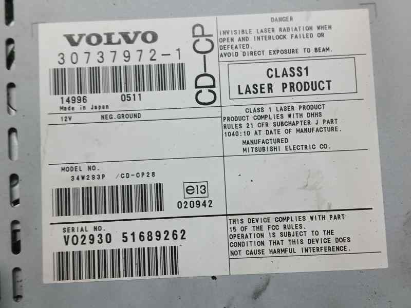 Recambio de sistema audio / radio cd para volvo xc90 d5 kinetic (5 asientos) (136kw) referencia OEM IAM 307379721 34W293P VOLVO