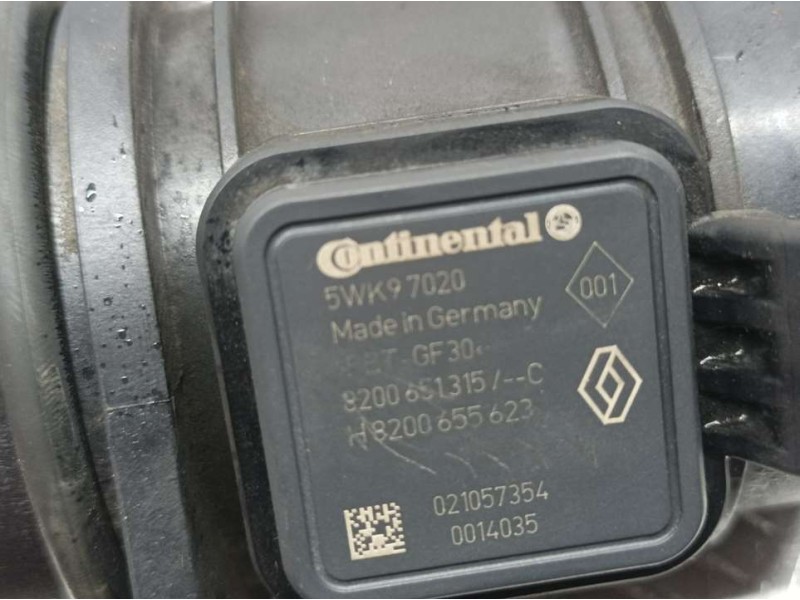 Recambio de caudalimetro para renault kangoo profesional referencia OEM IAM 8200651315C 5WK97020 CONTINENTAL