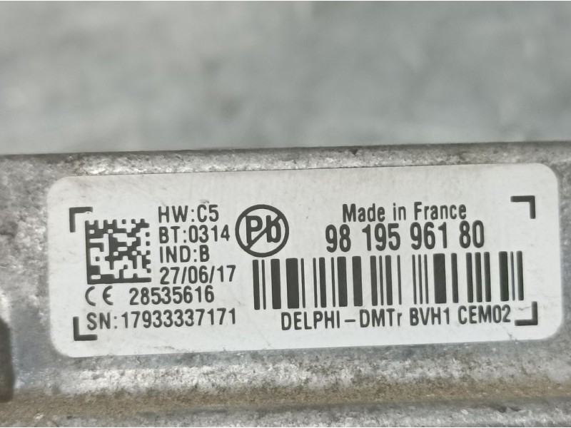 Recambio de centralita start / stop para citroën c3 feel referencia OEM IAM 9819596180 28535616 DELPHI