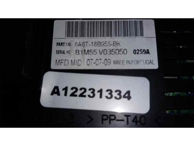 Recambio de pantalla multifuncion para ford fiesta (cb1) ambiente referencia OEM IAM 8A6T18B955BK  FOMOCO