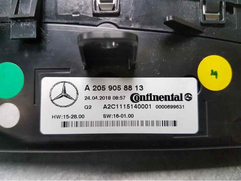 Recambio de mando climatizador para mercedes-benz clase c coupe (w205) c 220 d (205.304) referencia OEM IAM A2059058813 A2C11151