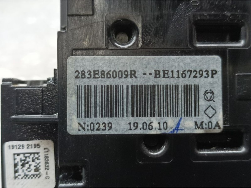 Recambio de mando multifuncion para renault clio v business referencia OEM IAM 283E86009R  WARNING