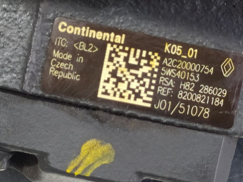 Recambio de bomba alta presion para renault kangoo acristalada referencia OEM IAM 8200821184 A2C20000754 CONTINENTAL