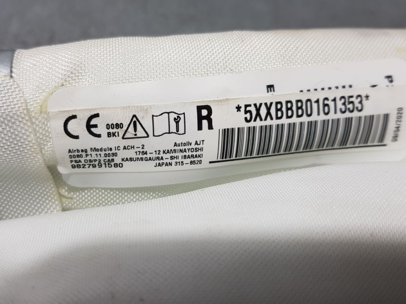 Recambio de airbag cortina delantero derecho para peugeot 208 (p2) active referencia OEM IAM 9827991580  