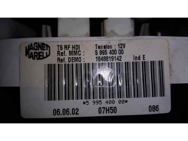 Recambio de mando calefaccion / aire acondicionado para peugeot 307 (s1) xr referencia OEM IAM 599540000 1848819142 MAGNETI MAEL