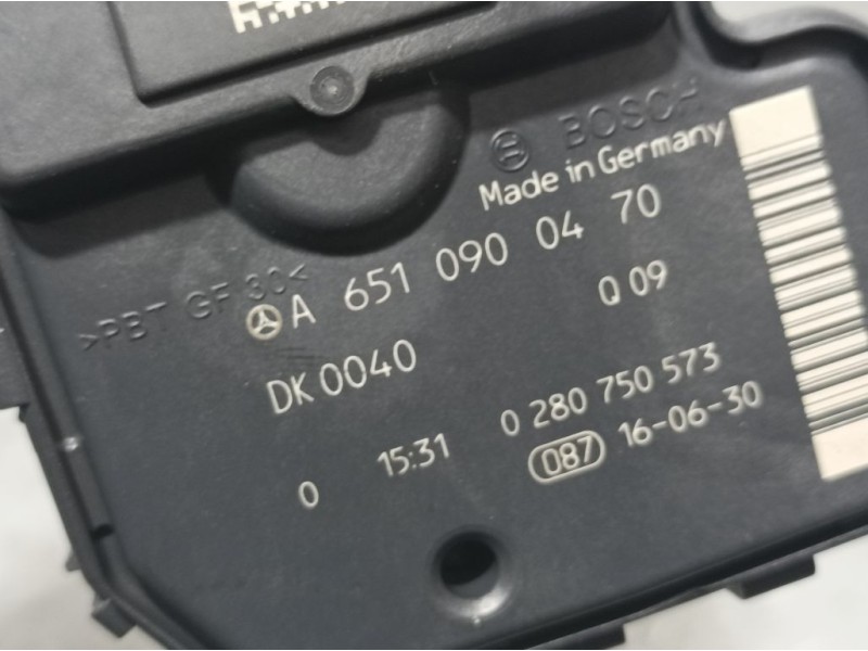 Recambio de caja mariposa para mercedes-benz clase c (w205) lim. 2.1 cdi cat referencia OEM IAM A6510900470 0280750573 BOSCH