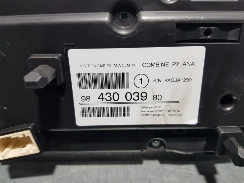 Recambio de cuadro instrumentos para peugeot 208 (p2) active referencia OEM IAM 9843003980  