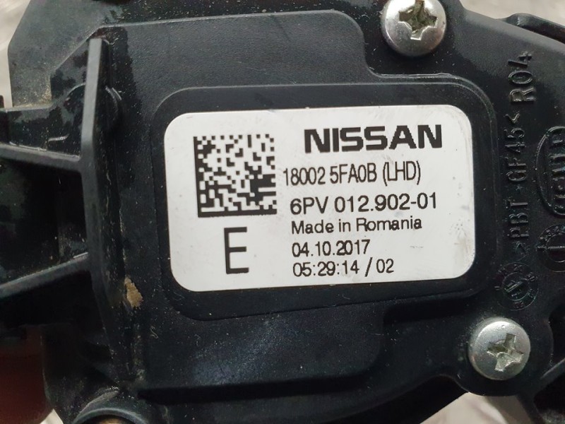 Recambio de potenciometro pedal para nissan micra v (k14) acenta referencia OEM IAM 6PV012902 180025FA0B 