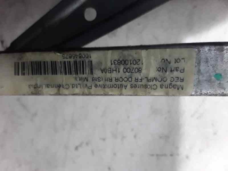 Recambio de elevalunas delantero derecho para nissan micra (k13) acenta referencia OEM IAM 807001HB0A 2 PINS ELECTRICO
