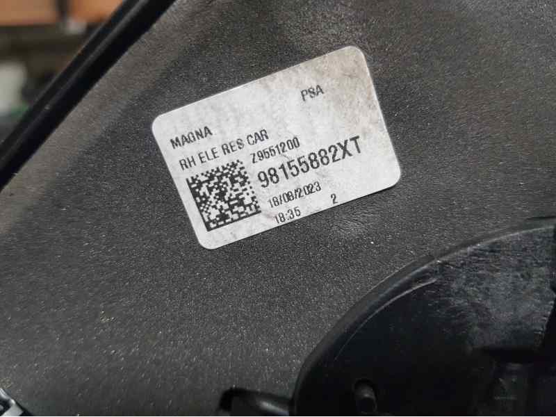 Recambio de retrovisor derecho para citroën jumpy furgon control m referencia OEM IAM 98155882XT  ELECTRICO , TOCADO