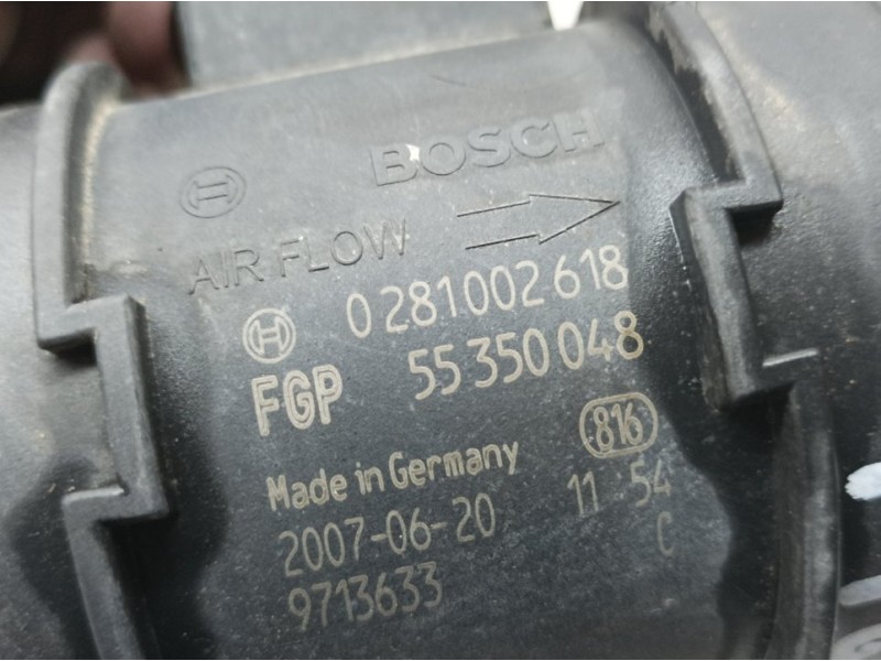 Recambio de caudalimetro para alfa romeo 159 (140) 1.9 jtdm 16v / selective referencia OEM IAM 55350048 0281002618 BOSCH