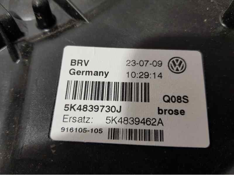Recambio de elevalunas trasero derecho para volkswagen golf vi (5k1) advance referencia OEM IAM 5K4839730J  