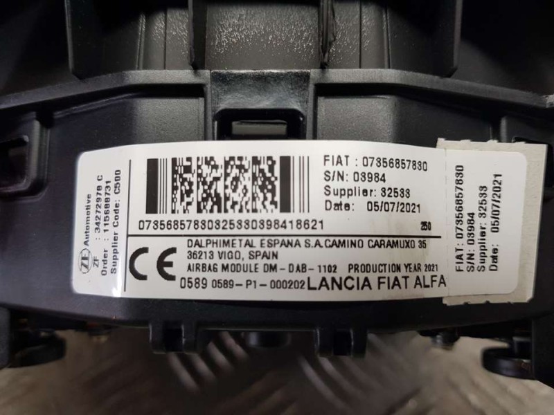 Recambio de airbag delantero izquierdo para peugeot boxer furgón 330 l1h1 premium bluehdi 120 start&stop referencia OEM IAM 0785