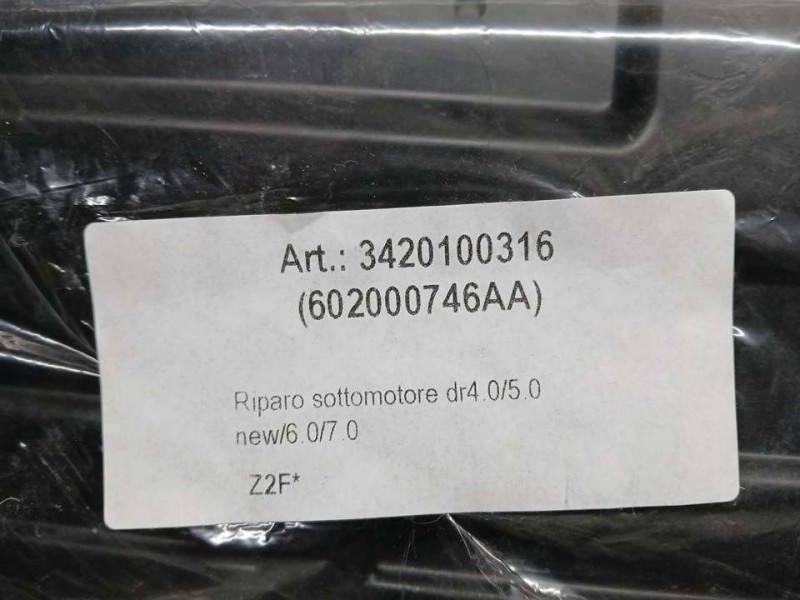 Recambio de cubrecarter para dr 4.0 ev referencia OEM IAM 602000746AA  BAJO PARAGOLPES