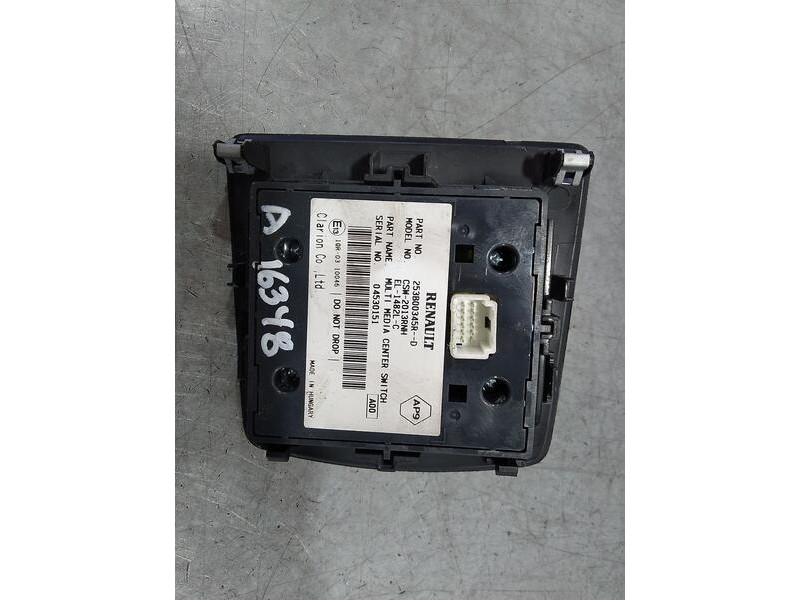 Recambio de mando multifuncion para renault scenic iii dynamique referencia OEM IAM 253b00345R CSW2013RNH INFOENTRETENIMIENTO