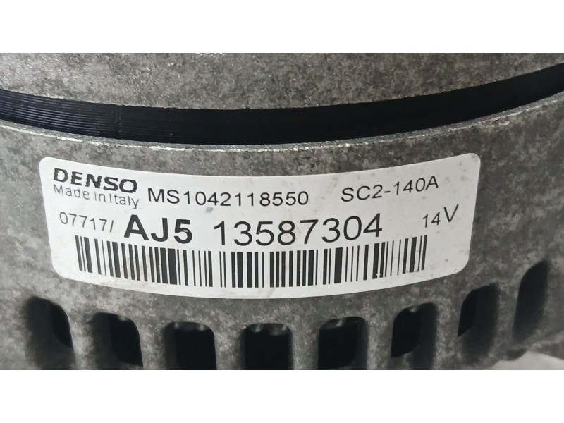Recambio de alternador para opel astra k (b16) 1.6 cdti (68) referencia OEM IAM 13587304 DENSO 1042118550