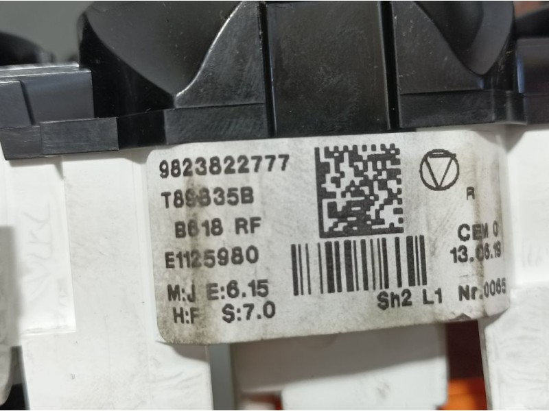 Recambio de mando calefaccion / aire acondicionado para citroën c3 feel referencia OEM IAM 9823822777  