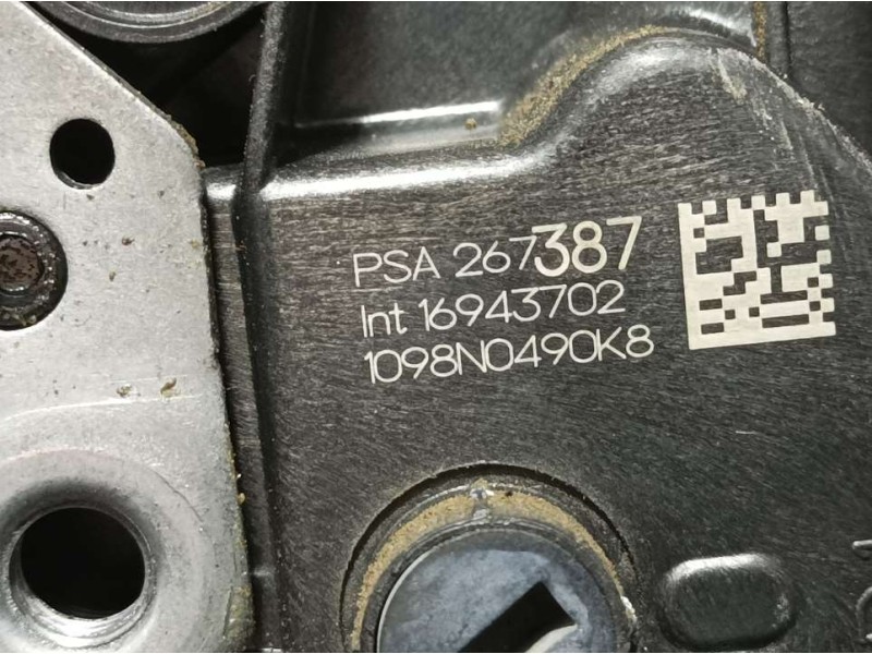 Recambio de cerradura puerta delantera derecha para opel crossland x excellence referencia OEM IAM 267387 16943702 ELECTRICA