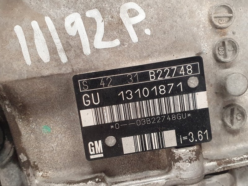 Recambio de caja cambios para opel vectra c berlina club referencia OEM IAM 13101871 B22748 5VELOCIDADES