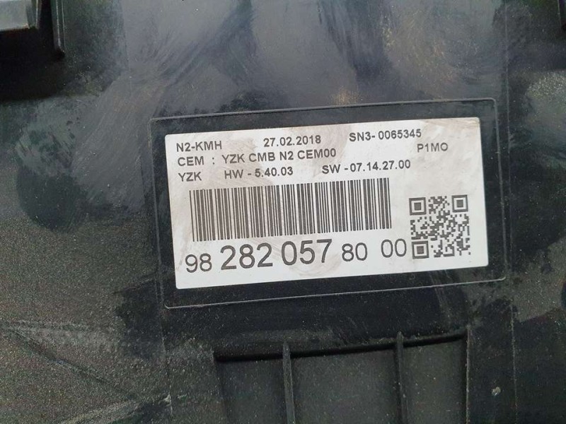 Recambio de cuadro instrumentos para opel crossland x excellence referencia OEM IAM 9828205780 SN30065345 