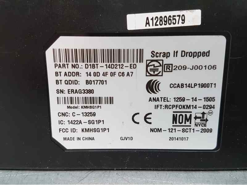 Recambio de modulo bluetooth para ford c-max trend referencia OEM IAM D1BT14D212ED  