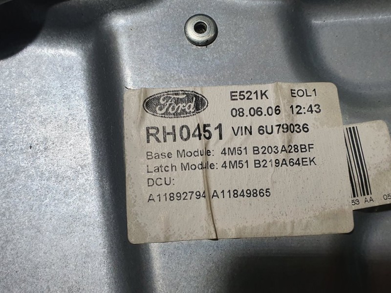 Recambio de elevalunas delantero derecho para ford focus berlina (cap) trend referencia OEM IAM 4M51B203A28BF  ELECTRICO