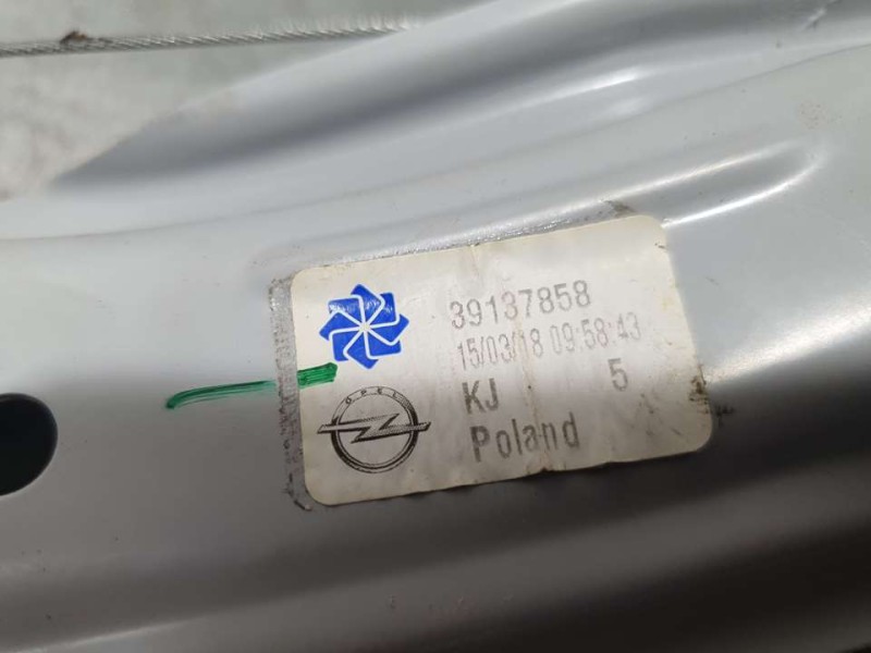 Recambio de elevalunas trasero derecho para opel crossland x excellence referencia OEM IAM 39137858  ELECTRICO 6 PINES