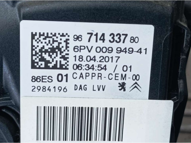 Recambio de potenciometro pedal para citroën c-elysée feel referencia OEM IAM 9671433780 6PV00994941 