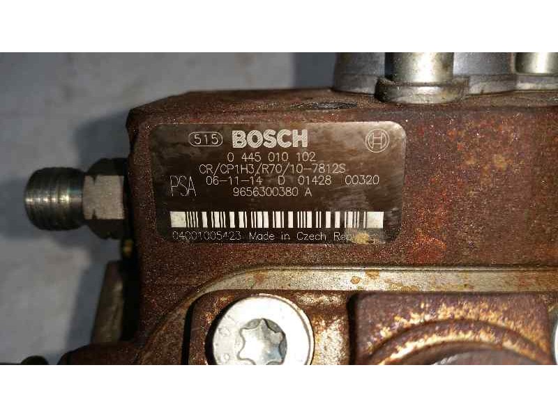 Recambio de bomba alta presion para citroën xsara picasso 1.6 16v hdi referencia OEM IAM 0445010102 9656300380A BOSCH