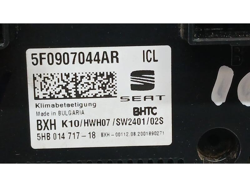 Recambio de mando climatizador para seat ateca (kh7) style go referencia OEM IAM 5F0907044AR  5HB014717