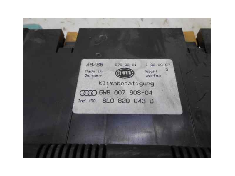 Recambio de mando climatizador para audi a3 (8l) 1.9 tdi ambiente referencia OEM IAM 5HB00760804 8L0820043D HELLA