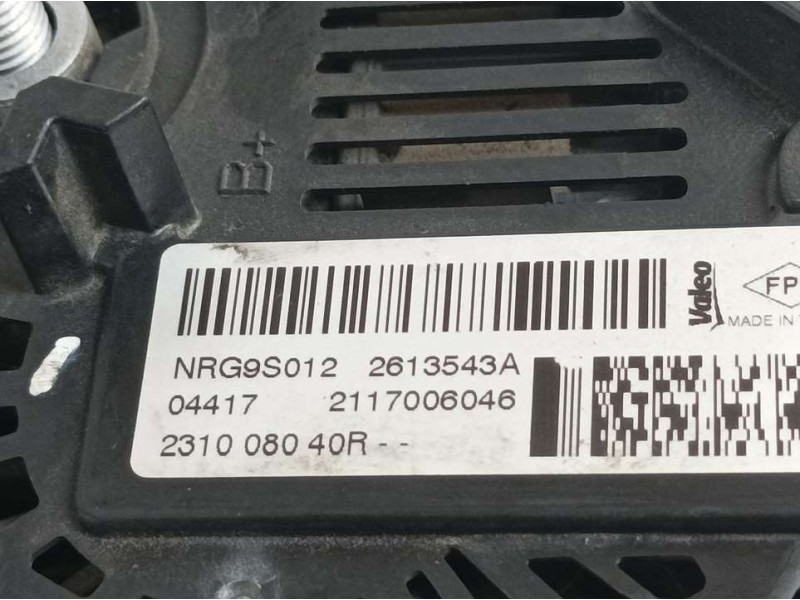 Recambio de alternador para renault megane iv berlina 5p zen referencia OEM IAM 231008040R 2613543A 