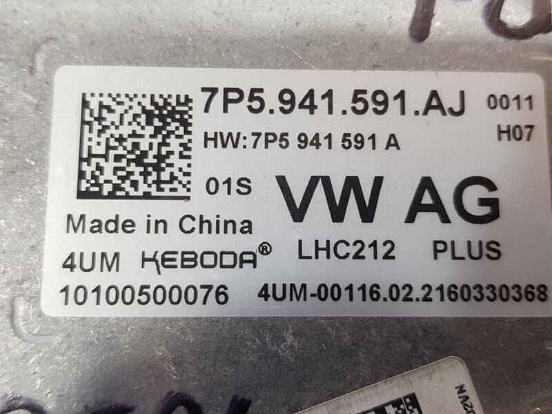 Recambio de centralita faro para seat arona (kj7, kjp) 1.0 tsi referencia OEM IAM 7P5941591AJ  