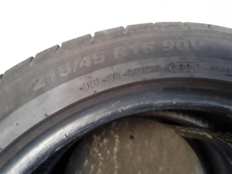 Recambio de neumatico pareja para neumaticos reutilizados - referencia OEM IAM 215451690V KUMHO 215/45/16/90V