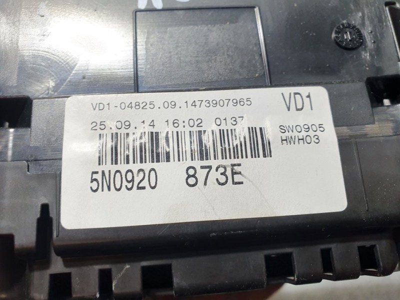 Recambio de cuadro instrumentos para volkswagen tiguan (5n2) r-line bluemotion referencia OEM IAM 5N0920873E A2C89917500 