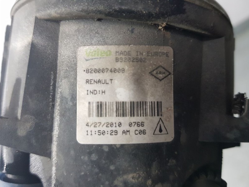Recambio de faro antiniebla izquierdo para renault scenic iii dynamique referencia OEM IAM 8200074008 89202502 VALEO